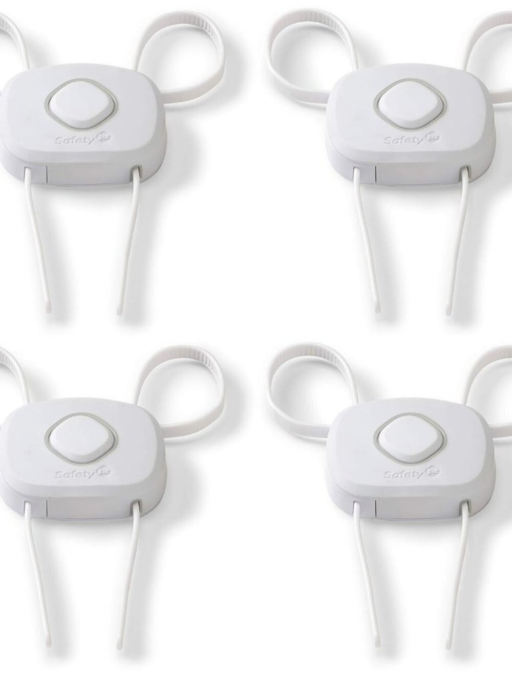 Flex Lock, White, 4 Pack